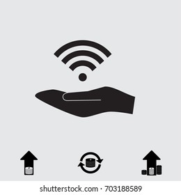 Wi fi sign vector illustration