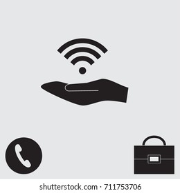 Wi fi sign vector illustration