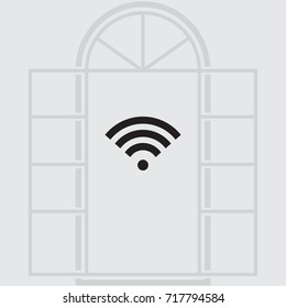 Wi fi sign vector illustration