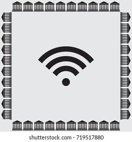 Wi fi sign vector illustration