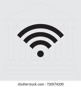 Wi fi sign vector illustration