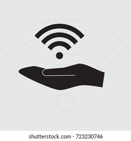Wi fi sign vector illustration