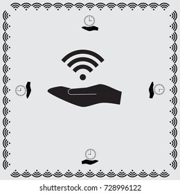 Wi fi sign vector illustration