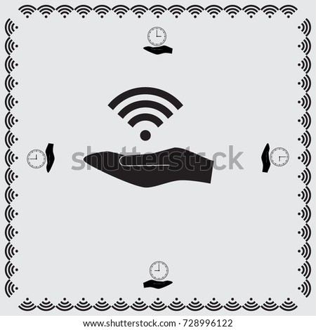 Wi fi sign vector illustration