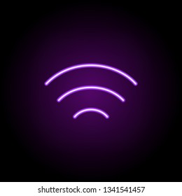 wi fi signal icon. Elements of Web in neon style icons. Simple icon for websites, web design, mobile app, info graphics