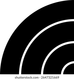 Sinal de Wi-Fi Design de ícone preto moderno