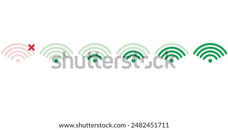 Wi fi signal set. vector