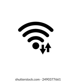 wi fi symbol connecting area simple icon