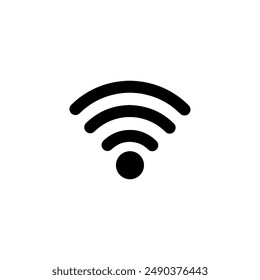wi fi symbol icon. simple wireless connecting area
