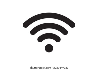 Wi Fi symbol signal connection. Vector wireless internet technology sign. Wifi network communication icon. Radio antenna design.