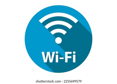 Wi Fi symbol signal connection. Vector wireless internet technology sign. Wifi network communication icon. Radio antenna design.