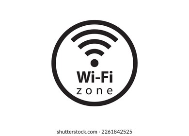 Wi Fi symbol signal connection. Vector wireless internet technology sign. Wifi network communication icon. Radio antenna design.