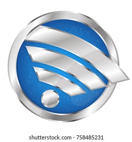 Wi fi symbol for smartphone and computer