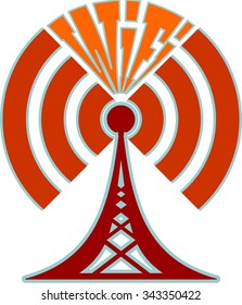 Wi Fi Symbol and text. Mobile gadgets technology relative image