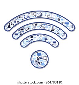 Wi Fi symbol, vector