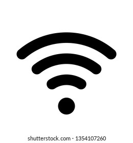 Wi fi symbol vector icon.