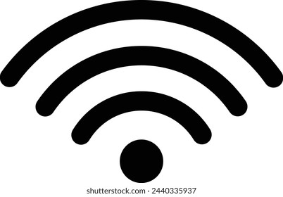 Wi fi symbol vector icon wireless internet signal