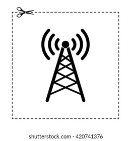 wi fi tower vector icon
