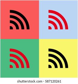 Wi fi vector  icon.