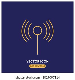 Wi Fi Vector Icon Illustration
