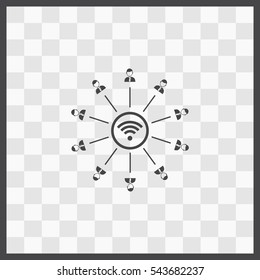 Wi fi vector icon. Isolated illustration. Business picture.