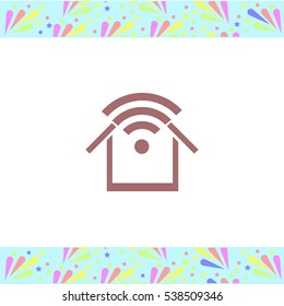 Wi fi vector icon on white background. Isolated illustration. Business picture.