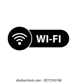 wi fi - icono vector. icono de señal del botón wifi