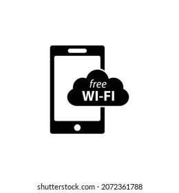 wi fi  - vector icon. wifi button signal icon