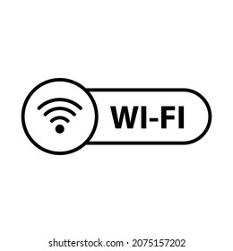 wi fi  - vector icon. wifi button signal icon