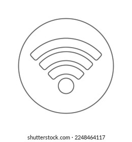 Ilustración vectorial Wi-fi 2023, Icono vector iphone Wi-fi, Icono vectorial Wifi android, Icono vector Wi-fi