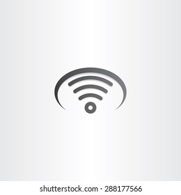 wi fi wireless network black symbol design