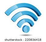 Wi Fi Wireless Network Symbol, Vector Illustration