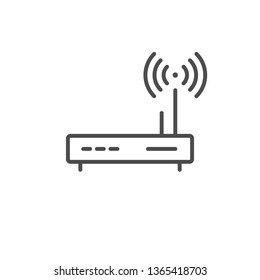 Wi Fi Wireless Router Icon. Vector Illustration.