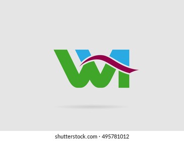 Wi initial company group logo