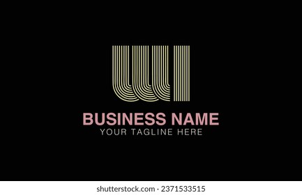 WI initial logo | initial based abstract modern minimal creative logo, vector template image. luxury logotype , real estate homie . typography . initials 