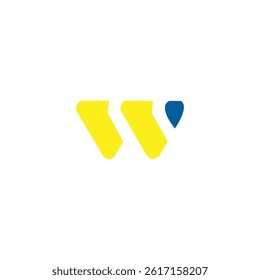 WI initials monogram letter text alphabet logo design