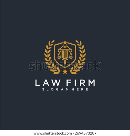 WI letter monogram logo for lawfirm with pillar and leaf image design