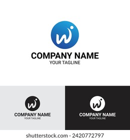 Plantilla de logotipo de concepto web de carta Wi-Fi
