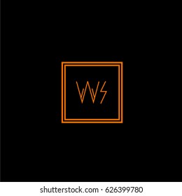 wi logo letter initial, Abstract Polygonal Background Logo, design for Corporate Business Identity,flat icon, Alphabet letter