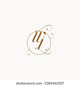 WI uniquely wedding logo symbol of your marriage and you can use it on your wedding stationary