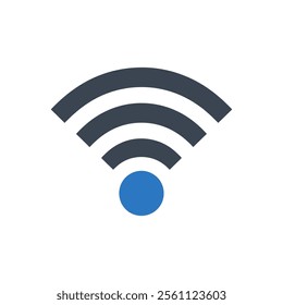 Wi_Fi Signal Icon On White Background