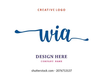 WIA lettering logo is simple, easy to understand and authoritative