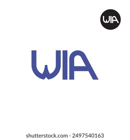 WIA Logo Letter Monogram Design