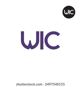 WIC Logo Letter Monogram Design
