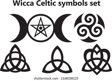 Símbolos antiguos de Wicca Celtic