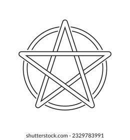 Wicca vector icon illustration symbol design