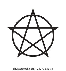 Wicca vector icon illustration symbol design