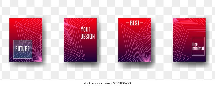 Wich is to come gradient cover.Set abstract graphic colorfull covers template. Future gradient background placard or poster for your design. 