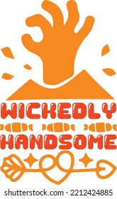 Wichedly handsome vector file svg