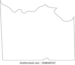 Wichita County Map In State Of Texas